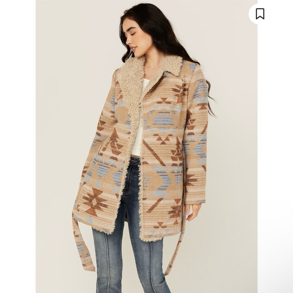 IDYLLWIND WOMEN'S LYNN
SOUTHWESTERN PRINT FUR COLLAR
SHACKET